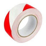 Banda adeziva Grand 130-1961, pentru avertizare, 48mm x 50m, alb-rosu