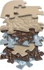 Covoras ortopedic senzorial puzzle Set pentru Seniori, Muffik