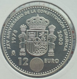 101 Spania 12 euro 2003 Constitution km 1051 argint, Europa