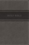 KJV, Deluxe Gift Bible, Imitation Leather, Gray, Red Letter Edition