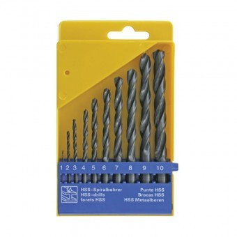 Set burghie pentru metal Strend Pro FD126, 10 buc, 1-10 mm, HSS