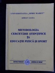 Metodologia cercetarii stiintifice in educatie fizica si sport- Adrian Gagea