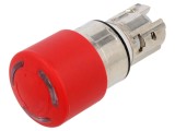 Comutator Siguranță EAO 22mm, Cap Roșu Ciupercă, 2 Poziții