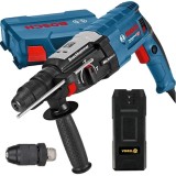 Bosch GBH 2-28 F + Vorel - 81786 - Rotopercutor SDS-Plus 880 W 3.2 J mandrina interschimbabila valiza plastic + Detector de metale cu baterii alcaline
