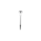 Lampa Solara LED Gradina Decorativa Argintie eMazing, Iluminare Alba, Senzor Lumina, Rezistenta Intemperii, Exterior, 36.5cm