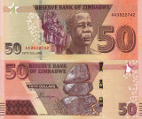 ZIMBABWE 50 dollars 2020 UNC!!!