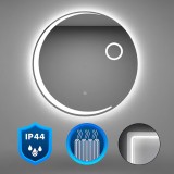Oglinda Baie Rotunda Lea 100 Leziter cu Iluminare LED, Senzor Tactil, IP44, 100 cm
