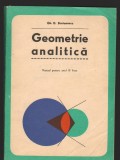 C8890 GEOMETRIE ANALITICA. MANUAL ANUL III LICEU - GH. D. SIMIONESCU