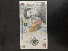 Bancnota 20 de lei seria A foto
