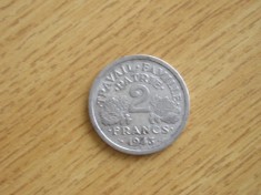 C50 - Moneda foarte veche - Franta - 2 franci - 1943