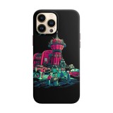Husa compatibila cu Apple iPhone 12 Mini model Futurama, Silicon, TPU, Viceversa, Transparent, Carcasa