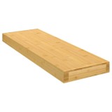 Raft perete bambus 80x20x4 cm, suspendat, rustic, depozitare carti, obiecte decor
