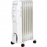 Cumpara ieftin Calorifer electric Hausberg, 1500 W, 7 elementi, 3 nivele de putere, Termostat