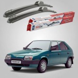 Cumpara ieftin Ștergătoare Skoda Favorit 781 1988-1994 | Set Față Flat &ndash; TeamCar&reg;