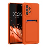 Husa Kwmobile pentru Samsung Galaxy A53 5G, Portocaliu, Silicon, KWM000015RR007C, Carcasa