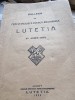 Bulletin du Cercle d&#039;etudes Franco-Roumaines Lutetia I-ere Annee 1921