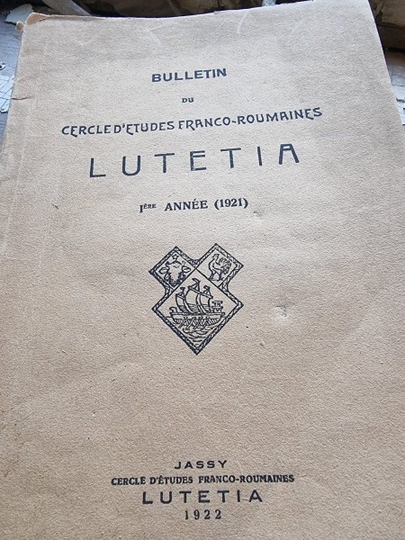 Bulletin du Cercle d&#039;etudes Franco-Roumaines Lutetia I-ere Annee 1921