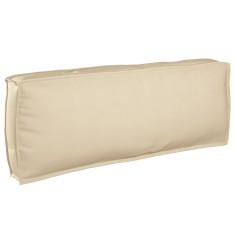 vidaXL Pernă pentru spătar din paleți cu pernă Bej 120 x 40 x 12 cm 42001541