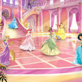 Komar Fototapet mural &bdquo;Glitze Party Princess&rdquo;, roz, 368x254 cm