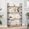 VidaXL Rafturi suspendate 4 buc. 100x20x4cm lemn masiv acacia netratat 3279590