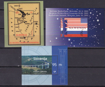 Slovenia 2001/2004 MI bl.13, 19, 21 MNH foto