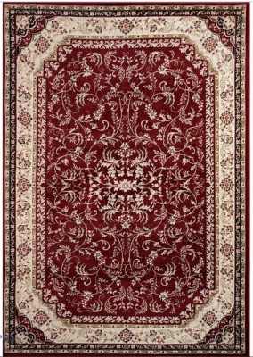 Covor Model Lotos 15055-210, Marime 60 x 110 cm, Rosu, Inaltime Fir 8 mm, Antialergic, Polipropilena, Living, Dormitor, Sufragerie, Birou foto