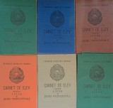 Carnet de Elev RSR pentru licee si scoli profesionale Coperti cartonate si panzate/ set 10 buc