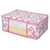 Husă de depozitare pentru haine, cu geam transparent, 50x35x20cm, roz, CMCLASS