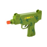 Arma de jucarie model Uzi, cu vibratii si sunete, Verde, ATU-084501