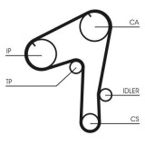 Curea distributie Nissan Patrol Gr IV, Patrol Gr V, Patrol III 2 Motor 2.8 TD, 2.8 TD, 2.8 TDiC, 4.2 D, dinti 149, 30 mm, OE 1302881T00