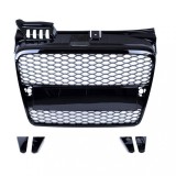 Grila fara emblema Audi A4 B7 RS Style negru lucios PDC NOU
