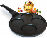 Tigaie non-stick 26cm pentru clatite cu 4 parti Handy KitchenServ, Cheffinger