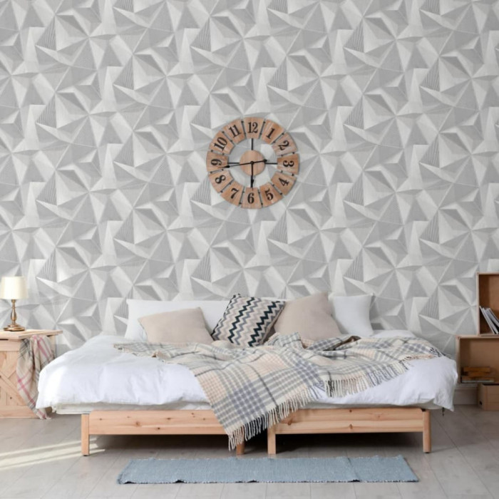 DUTCH WALLCOVERINGS Tapet Onyx, gri deschis GartenMobel Dekor