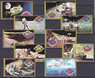 DB1 Cosmos Umm al Qiwain Apollo 15 10 v. NDT MNH foto