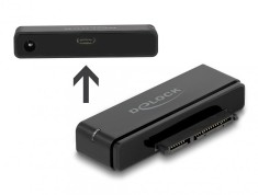 Adaptor USB 3.2 Gen2 type C la SATA 22 pini pentru HDD 2.5&quot;/3.5&quot;, Delock 64188