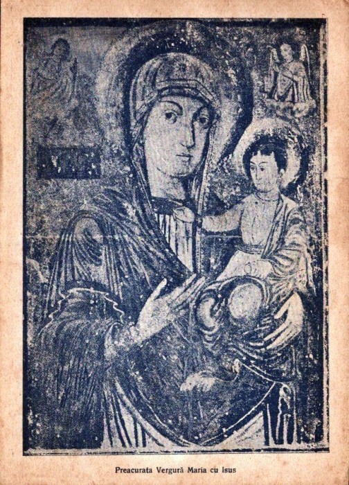 A3225N Preacurata Vergură Maria cu Isus, perioada interbelică