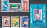 Bulgaria 1979 - Jocurile Olimpice - Moscova, Serie + Colita, MNH