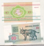 Bnk bn Belarus 10 ruble 1992 necirculata - fauna