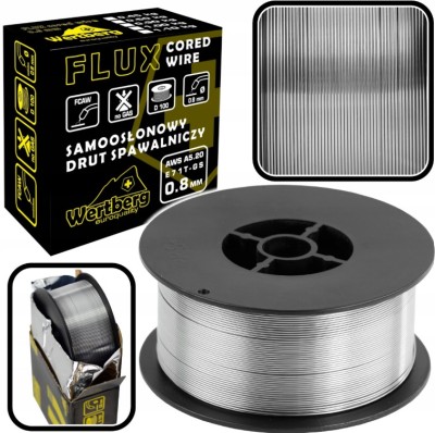 Sarma de sudura autoecranata FLUX Wertberg E71T-GS 0.8 mm 1.1 kg, Harder HD0140 foto