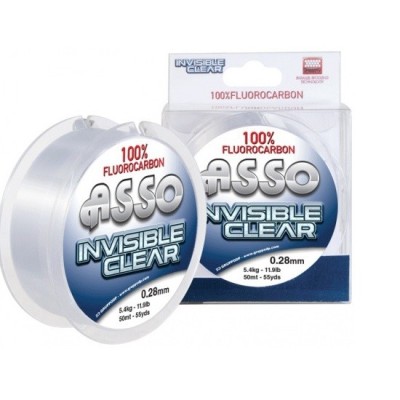 Fir ASSO Fluorocarbon Invisible Clear 0.30mm 50m foto