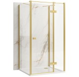 Cabina de dus Rea Atlas 80x90 Brush Gold