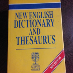 NEW ENGLISH DICTIONARY AND THESAURUS