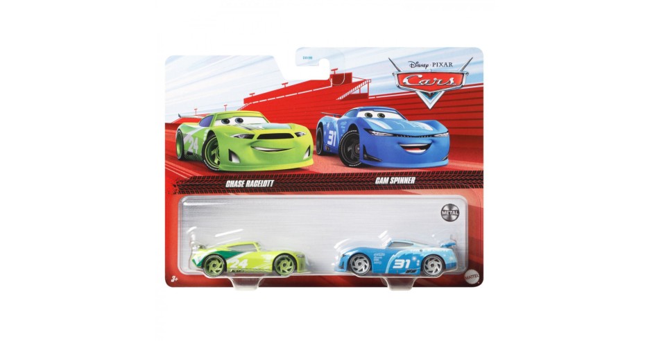 Set 2 masinute diecast Disney Cars 3 - Chase Racelott si Cam Spinner ...