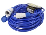 Prelungitor alimentare KEL 3x1,5mm2 50m 16A PUR albastru