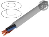 Cablu neecranat 4x1,5mm2 gri 300V/500V Cu