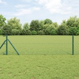 VidaXL Gard de Lanț Verde 0.8x10 m Oțel