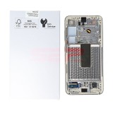 LCD+Touchscreen cu Rama Samsung Galaxy S23 5G / S911 CREAM Original Service Pack