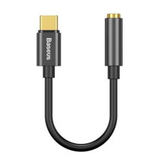 Adaptor USB Type C La Jack Audio 3,5mm Baseus Negru foto