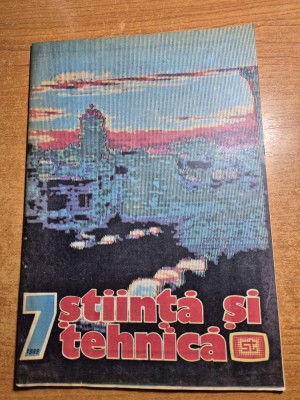 stiinta si tehnica iulie 1989-electromures,cerbul carpatin,masina timpului foto