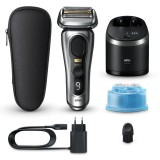 Braun Series 9 PRO+ 9567cc Aparat de bărbierit electric cu stație pentru curățare și &icirc;ncărcare Silver 1 buc